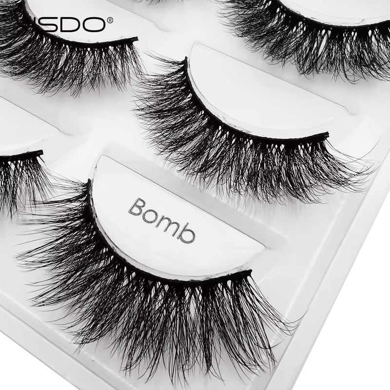 5 Pairs Eyelashes Makeup Mink Strip Lashes Dramatic Eyelashes Faux Cils Natural False Eyelashes Extension 3D Mink Eyelashes