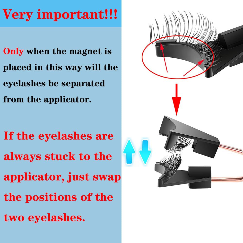 4Pair Magnetic Eyelashes without Eyeliner, Reusable Magnetic Eyelash Kit Dual Magnetic Eyelashes Dual Magnetic Lashes, Magnetic Eyelashes Natural Look (Natural and Bushy)