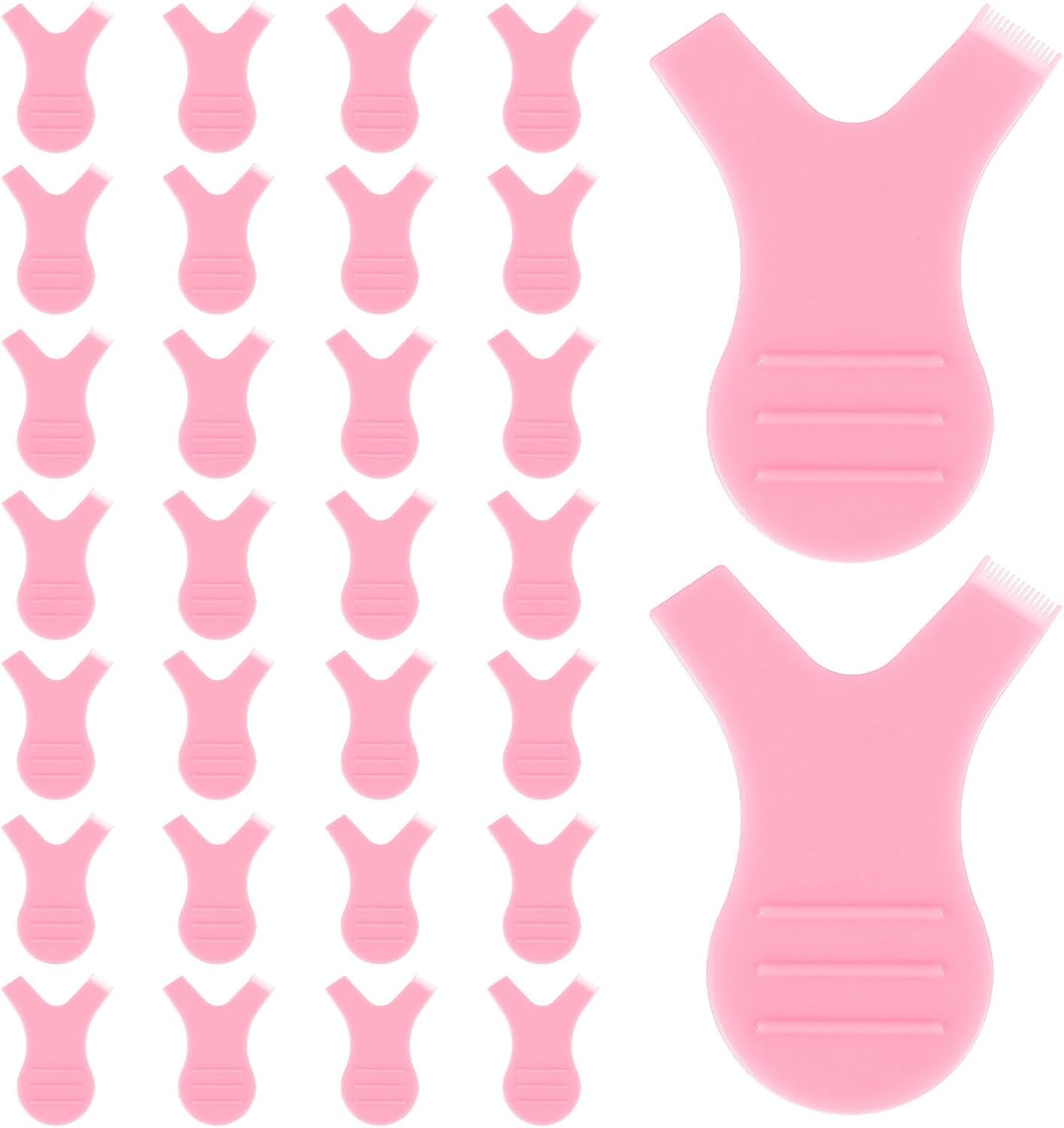 30 Pcs Y Lash Lift Tool, Y Shape Lash Combs Eyelash Brush, Eyelash Perming Brush Best Lash Lift and Tint Kit, Eyelash Lift Brush for Eyelash Extension Makeup Tool(Pink)