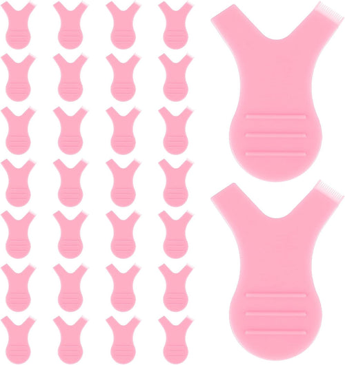 30 Pcs Y Lash Lift Tool, Y Shape Lash Combs Eyelash Brush, Eyelash Perming Brush Best Lash Lift and Tint Kit, Eyelash Lift Brush for Eyelash Extension Makeup Tool(Pink)
