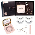 Dual Magnetic Eyelashes with Applicator Soft Fluffy False Lashes Mink Natural Look 4D Reusable No Eyeliner or Glue Needed
