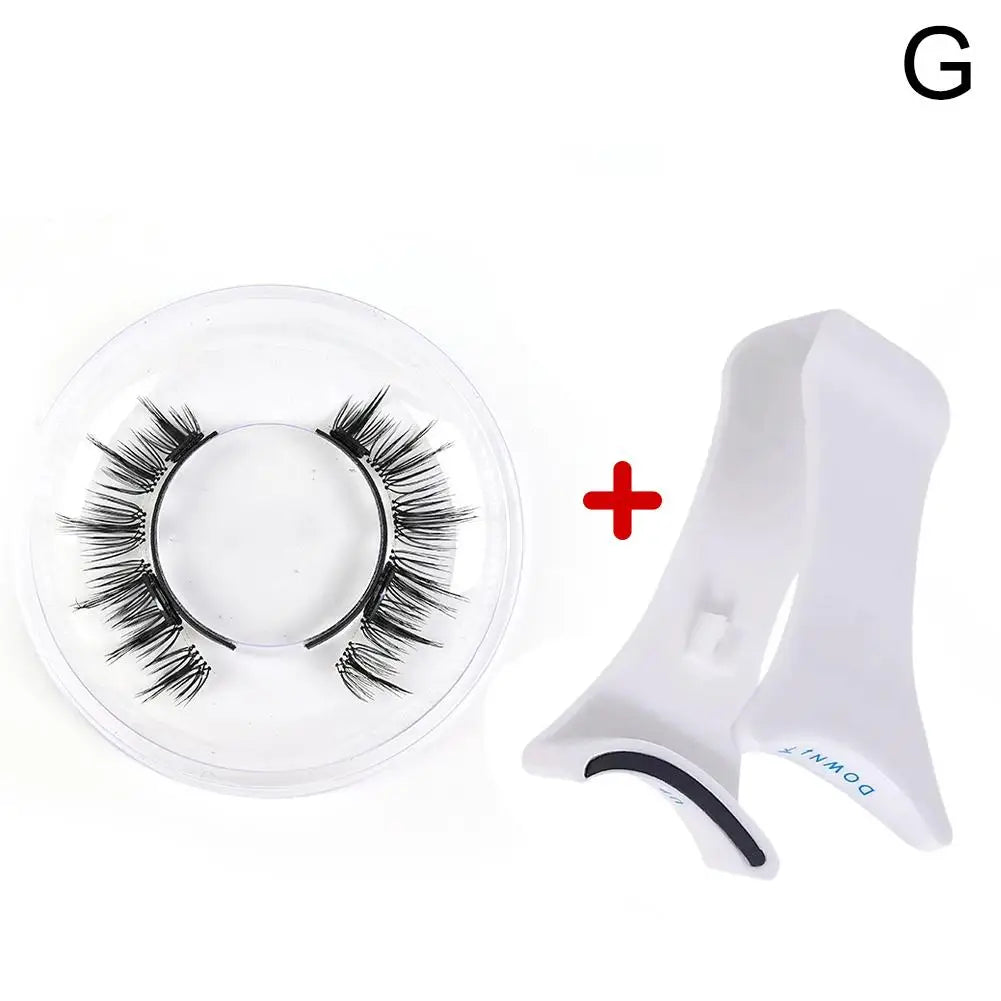 3D Magnetic Eyelashes Handmade Natural Magnetic False Eyelashes Reusable Magnetic Eyelashes Tweezers Set