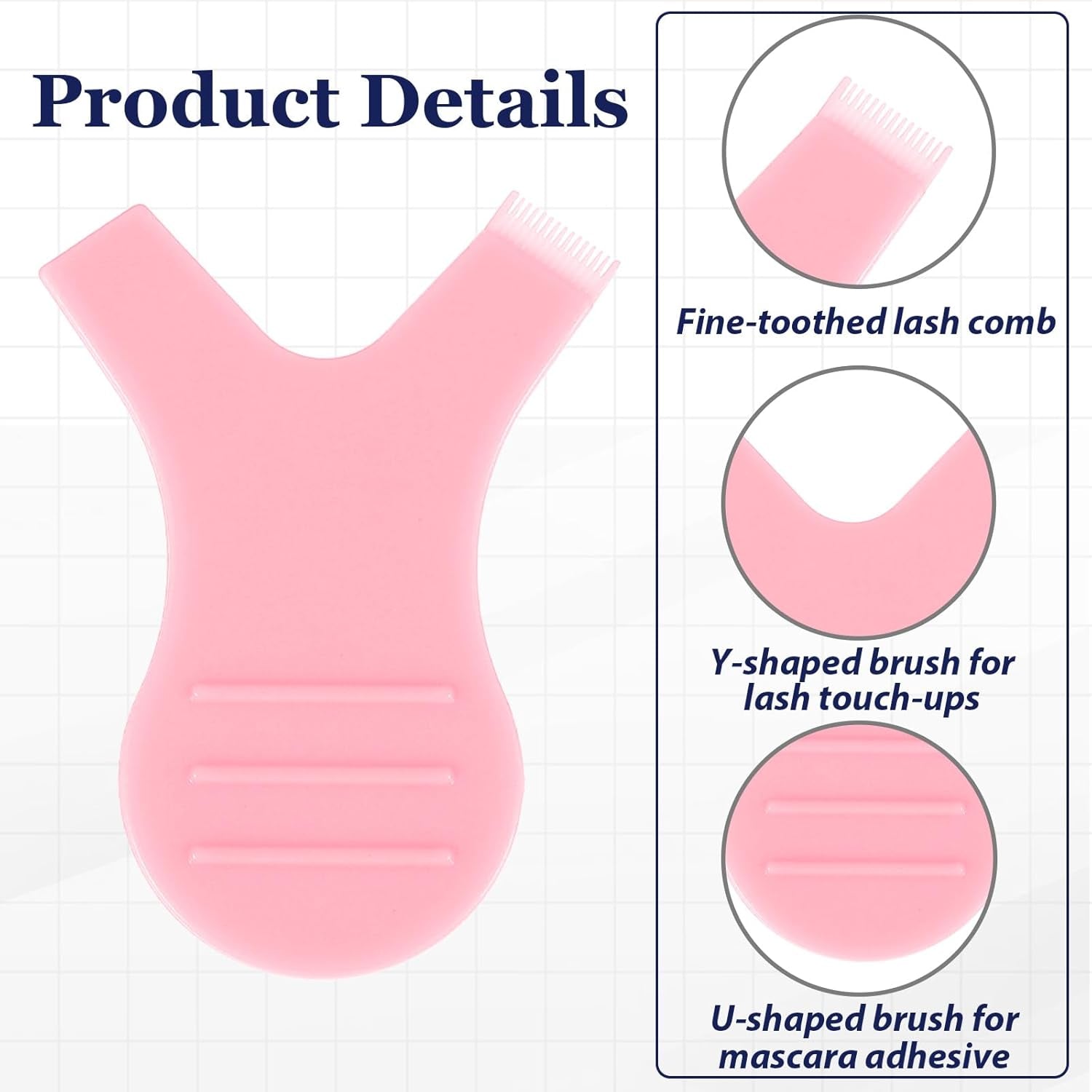 30 Pcs Y Lash Lift Tool, Y Shape Lash Combs Eyelash Brush, Eyelash Perming Brush Best Lash Lift and Tint Kit, Eyelash Lift Brush for Eyelash Extension Makeup Tool(Pink)